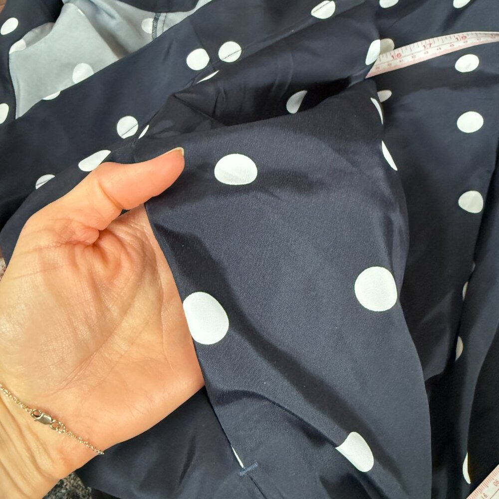 Old Navy Navy Polka Dot Tie-Shoulder Mini Dress - Picture 9 of 9